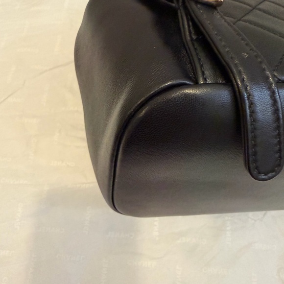 Chanel Duma Drawstring Backpack Quilted Lambskin Small Black - Picture 8 of 13